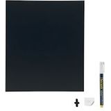 Securit® Silhouette Vierkant Wandkrijtbord In Zwart  30x50 cm|0,3 kg - zwart Polypropyleen, kunststof FB-SQUARE