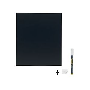 Securit® Silhouette Vierkant Wandkrijtbord In Zwart  30x50 cm|0,3 kg - zwart Polypropyleen, kunststof FB-SQUARE