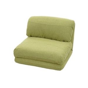 Mendler Fauteuilbed HWC-E68, slaapbank functionele fauteuil inklapbare fauteuil, stof/textiel ~ groen - groen Textiel 75048