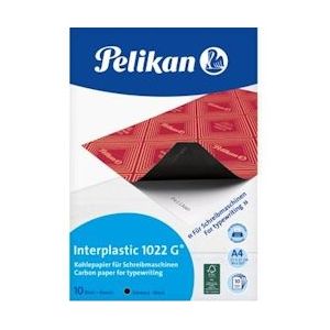 Pelikan carbonpapier Interplastic, etui van 10 vel - blauw Papier 401026