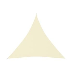 vidaXL Zonnescherm driehoekig 4x4x4 m oxford stof crèmekleurig - beige 135231