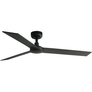 Faro RUDDER L Zwart/walnoot ventilator - zwart Metaal 17665