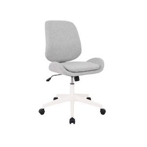 SIGMA Bureaustoel EC507, stof, 64,8 x 66 x 94,5 cm, in hoogte verstelbaar, grijs/wit - grijs Textiel 352226