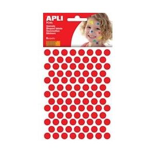 Apli Kids stickers, cirkel diameter 10,5 mm, blister met 528 stuks, rood - blauw Papier 8410782132295