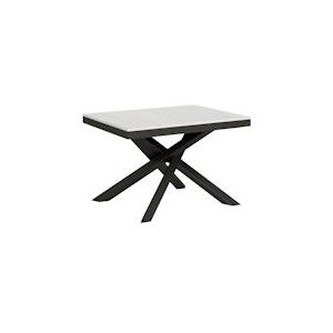 Itamoby Uitschuifbare tafel 90x120/224 cm Volantis Evolution Antraciet Witte Asstructuur - 8050598006610