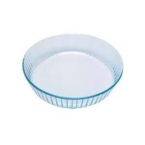 Pyrex - Geribbelde Taartvorm Uit Hard Glas Voor De Oven, 27 X 27 X 6 Cm, Classic Vidrio - transparant 1040912