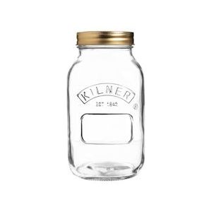 Kilner weckpot met schroefdeksel 1L - Glas GG786