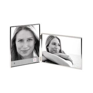 walther + design Chloe Portretlijst, zilver, 2x 13x18 cm - zilver Metaal WD118S