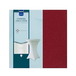 METRO Professional METRO Professionele Stretchhoes voor Staantafel Onyx, Polyester / Elastaan, Ø 80 cm, bordeaux - rood Polyester 909259