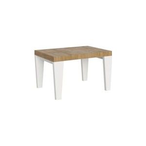 Itamoby Uitschuifbare tafel 90x130/390 cm Spimbo Mix naturel eiken blad Witte essen poten - 8050598046692