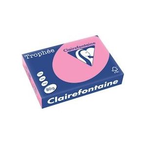 Clairefontaine Trophée gekleurd papier, A4, 80 g, 500 vel, felroze - 3329680199703