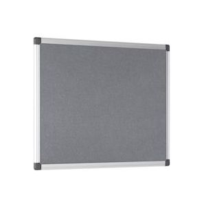 Bi-Office Maya Grijs Viltbord Met Aluminium Omlijsting, 60x45 cm - grijs Weefsel FA0242170