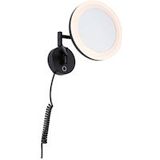 Paulmann LED-cosmeticaspiegel Masua  IP44  White Switch 55lm 230V 4W  Zwart mat 71149 - zwart Glas 71149