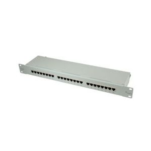 TELEGÄRTNER 19-Modular Patchpanel Cat.5e (Class D) 1 HE, 24 Poorten" - meerkleurig 100007023