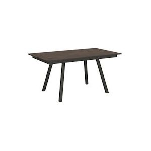 Itamoby Uitschuifbare tafel 90x160/220 cm Mirhi Walnoot Antraciet Structuur - VE160TBCMIRHI-NC-AN