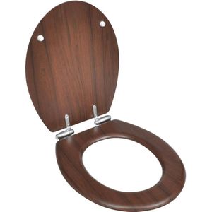 HELLOSHOP26 Toiletzitting WC-deksel met MDF-deksel softclose bruin 02_0002877 - bruin 3000103821530