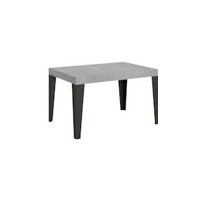 Itamoby Uitschuifbare tafel 90x120/224 cm Antraciet Vlam Cement Structuur - 8058994304446