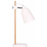 SalesFever tafellamp | in Scandinavisch design | hout | B 15 x D 18 x H 40 cm | natuur - beige Multi-materiaal 397176