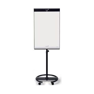 Legamaster magnetische flipchart Universal met ronde voet, ft 105 x 68 cm, gelakt staal - blauw Papier 7-153600