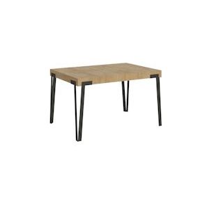 Itamoby Uitschuifbare tafel 90x130/234 cm Structuur Rio Eiken naturel antraciet - VE130TARIO234-QN-AN