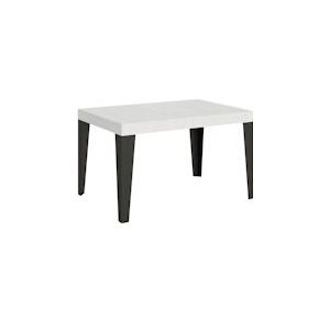 Itamoby Uitschuifbare tafel 90x130/390 cm Antraciet Vlamwit Asstructuur - 8050598016015