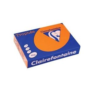 Clairefontaine Trophée Intens, gekleurd papier, A4, 80 g, 500 vel, feloranje - 1761C