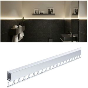 Paulmann - LumiTiles - LED Strip Inbouwprofiel - Alu Geëloxeerd - 2m - Zilver