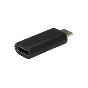 VALUE USB 2.0 Adapter, Micro B - Type C, M/F - zwart 12.99.3192
