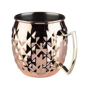 APS Tumbler/Cocktail Cup -MOSCOW MULE-Ø 9,5 cm, H: 10 cm - oranje Roestvrij staal 93332