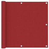 vidaXL Balkonscherm 90x300 cm oxford stof rood - rood 135036