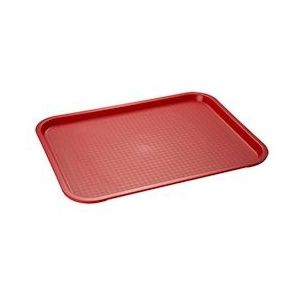 APS Set van 4 APS Fast Food tray/serveerplateau35 x 27 cm, h: 2 cm - rood 67541