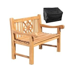 CLP Tuinbank Florida 120 cm met hoes - teak - 324320