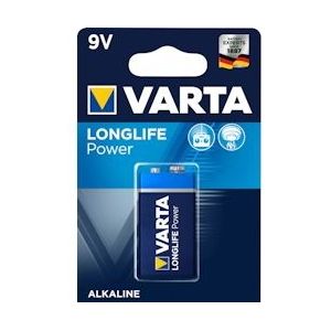 Varta batterij Longlife Power 9V, blister van 1 stuk - blauw 4922421