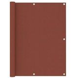 vidaXL Balkonscherm 120x400 cm oxford stof terracotta - rood 134981