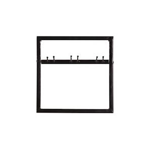 SIT Möbel wandplank voor 3 glazen | metaal antiek zwart | B 35 x D 15 x H 35 cm | 01053-34 | Serie THIS & THAT - zwart Metaal 01053-34