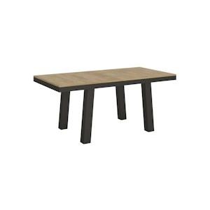 Itamoby Uitschuifbare tafel 90x180/284 cm Bridge Evolution Antraciet Natuurlijke Eiken Structuur - 8050598005880