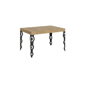 Itamoby Uitschuifbare tafel 90x140/244 cm Karamay Antraciet Natuurlijk Eiken Structuur - 8058994304316