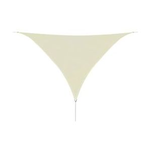 vidaXL Zonnescherm HDPE driehoekig 3,6x3,6x3,6 m crème - beige 42290