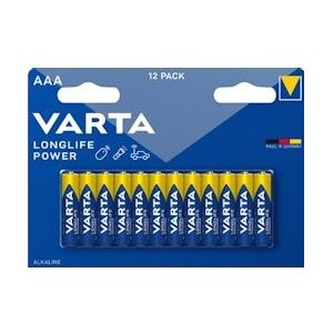 Varta batterij Longlife Power AAA, blister van 12 stuks - 4903121482