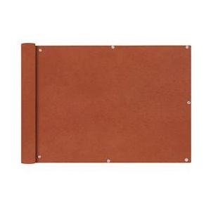 vidaXL Balkonscherm Oxford textiel 75x400 cm terracotta - rood 42328