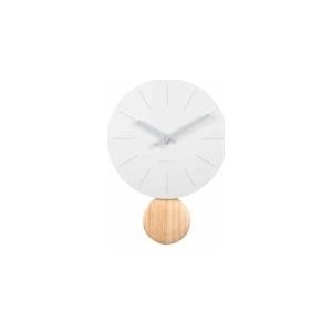 Karlsson - Wandklok Arlo pendulum - Wit- Ø30cm