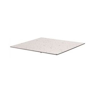 Oviala Business Gelamineerd tafelblad 60x60 cm terrazzo - Oviala - wit Metaal 107236