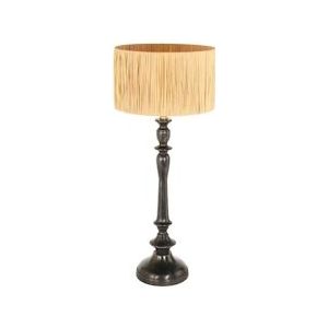 Steinhauer tafellamp Bois - zwart - hout - 3766ZW