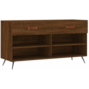 vidaXL Schoenenbank 102x35x55 cm bewerkt hout sonoma eikenkleurig - 829715