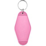CombiCraft Blanco Hunter hotel sleutelhanger 45x88mm roze - 5 stuks - 8721143004206