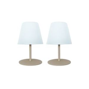 Set van 2 tafellampen H16CM Crème Lumisky - beige 3666162006952