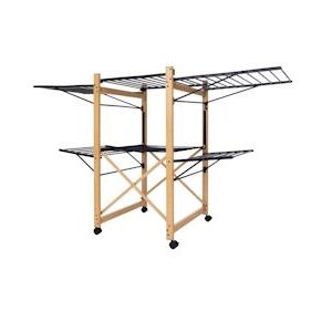 Opvouwbare waslijn 28m Licht hout Kitchen Move - bruin 3666162007638