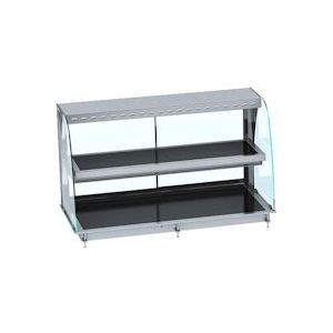 Combisteel Inbouw Warmtevitrine Keramiek Rond - Zwart 3/1 - 7422242929964