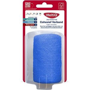 Heltiq Cohesief Verband 4X8 cm - 6 stuks - Voordeelverpakking