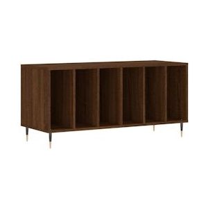 vidaXL Platenkast 100x38x48 cm bewerkt hout bruin eikenkleur - Vervaardigd hout 831747